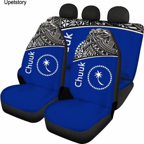 Upetstory Full Set of 5 Car Front Seat Covers Polynesian Chuuk Durable Air Cushion Comfort Covers Protetor Mat Pad Accessories
