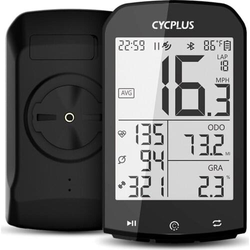 CYCPLUS Cycling GPS Bike Computer Bicycle Accessories ANT+ Odometer Wireless Speedometer for Speed Cadence Heart Rate Sensor