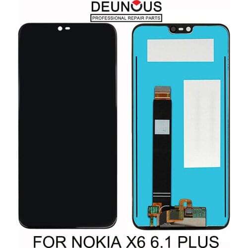 5.8" For Nokia X6 6.1 Plus LCD Display Touch Screen Digitizer Assembly Replacement 100% Tested Free Tools For Nokia X6 LCD