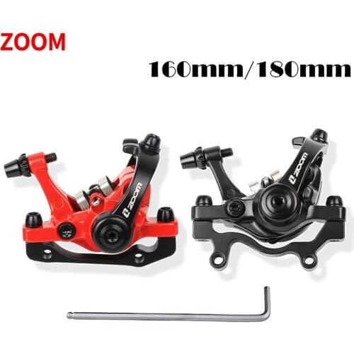 ZOOM DB680 MTB Bike Line Pulling Mechanical Disc Brake 160 180 MM Calipers Set BMX Scooter Front Rear Mountain Bicycle Parts