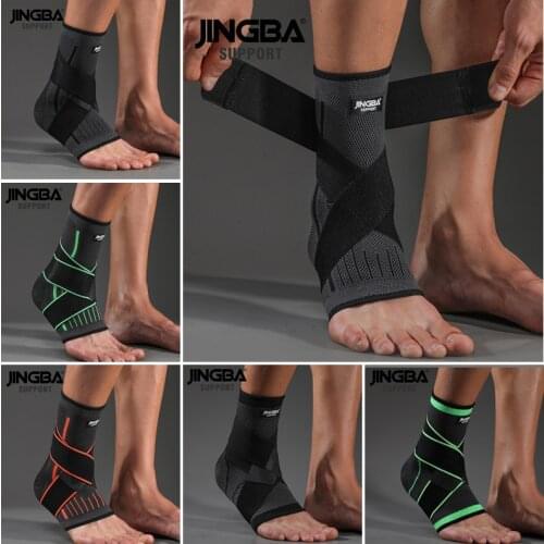 JINGBA SUPPORT 1PC Nylon Compression Ankle Brace Support Protective Outdoor Sports fitness Ankle joint Protector Dropshipping