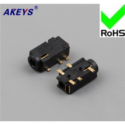 10 PCS PJ-217 power socket 2.5 headphone socket 5 foot patch 2 fixed foot 2.5MM socket base