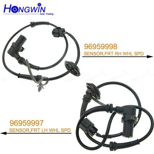 2pcs OEM NO.:96959997 / 96959998 2PCS ABS Wheel Speed Sensor Fits Chevrolet Aveo Aveo5 2004-2011 Front Left/Right