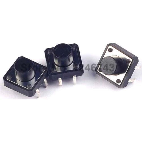 20PCS DIP 12X12X8(h)MM Tactile Tact Push Button Micro Switch Momentary