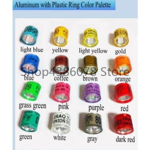 2300pc free shipping ring bands 8mm custom pigeon rings birds name logo picture flag FCC CUBA RINGS