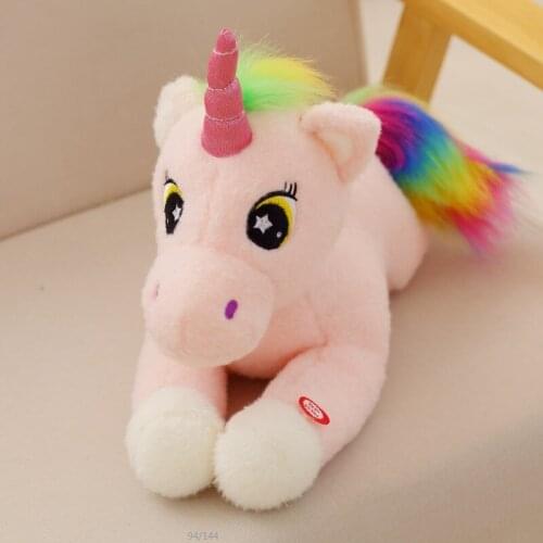 40cm Led Lighting Up Animals Cute Horse Plush Stuffed Toy Unicorn Soft Horse Plush Ponies Doll