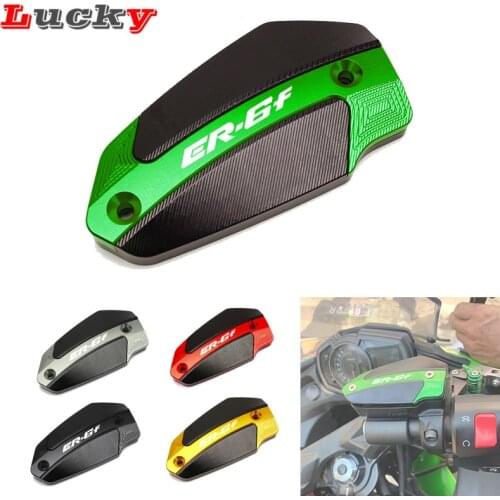 For KAWASAKI ER6F ER6 F ER6N E R6N 2009-2016 CNC Aluminum Front Brake Fluid Reservoir Cylinder Cover Cap Motorcycle Accessories