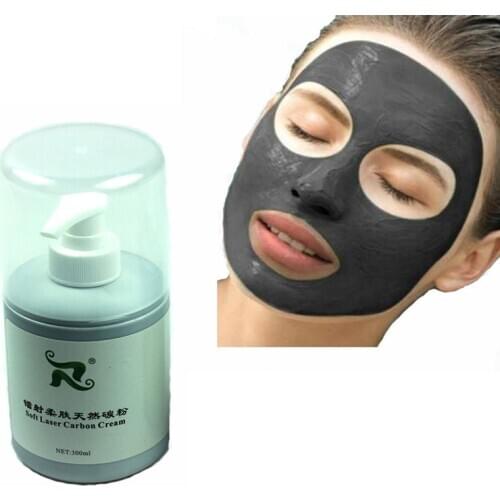 Free Shipping High Grade 300ML Soft laser Carbon Cream Natural Powdered For ND Yag Laser Treatment Skin Rejuvenation Gel