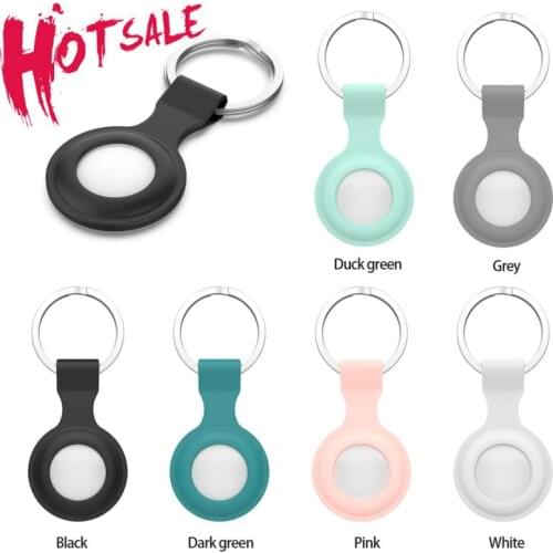 For Apple Airtags Locator Tracker Silicone Case Shock-proof Protective Cover Skin Full Protection Shell Case Devices Accessories