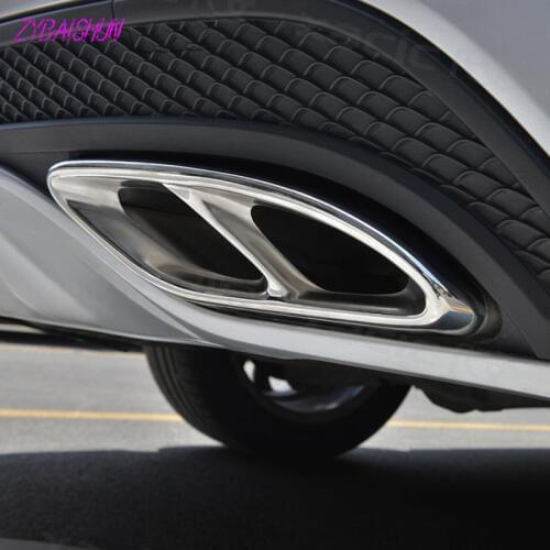 For Mercedes Benz GLC c e-class C207 Coupe 2014-2017 W212 W213 w205 x253 C180 C200 Steel exhause air filter 2 to 4 Cover trim