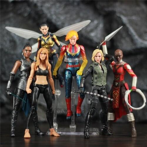 Original Marvel Legends Avenger Heroines 6" Action Figure Pepper Potts Carol Wasp Black Widow X 23 Valkyrie Endgame Toys Doll