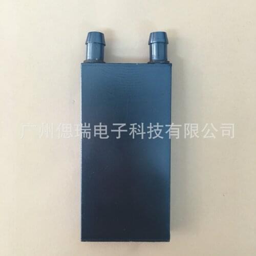 40 * 80mm water-cooled head anodizing water-cooled heat exchanger cooling power chip CPU industrial water-cooled radiator