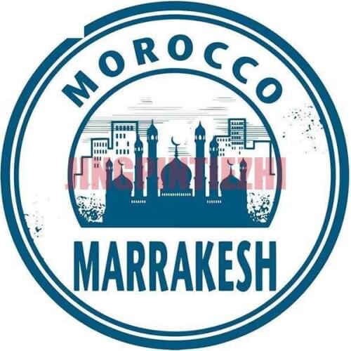 Interesting Morocco Marrakesh Landmark Personality Waterproof Car Stickers Air Conditioner Decal Anime Graphics Racing Stickers