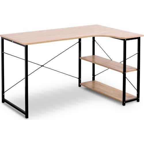 1PC Computer Desk Office Desk Workstation L-Shaped Study Writing Desk Computer PC Laptop Table Workstation Dining Gaming Table