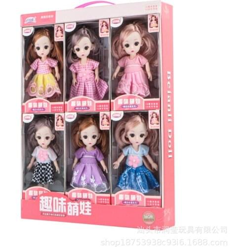 Dolls 16cm Doll Han Chinese Clothing Suits Mini Girl Princess Play House Toy Doll Doll House Accessories