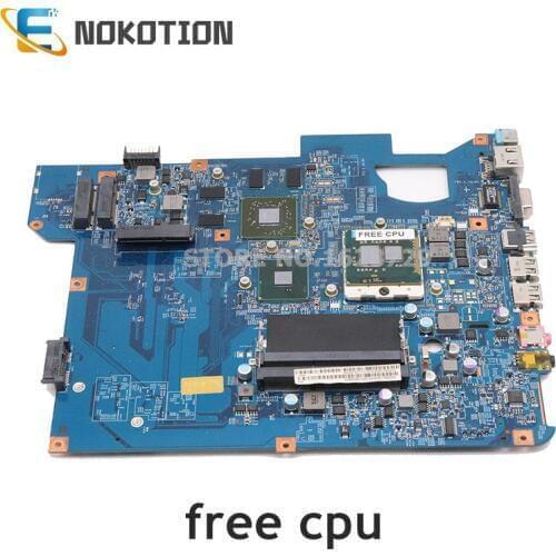 NOKOTION MBBH601001 MB.BH601.001 For Gateway NV59 laptop motherboard 48.4GH01.01M HM55 DDR3 HD5650 1GB free cpu