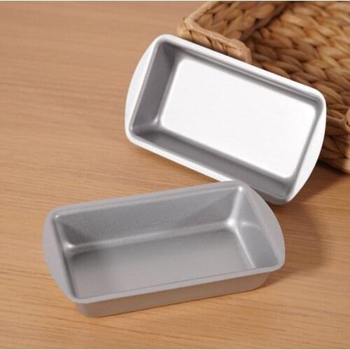 5 Inch Mini Toast Bread Mold Carbon Steel Loaf Baking Pan Non Stick Bread Cake Mold Rectangle Fruit Pie Baking Tray Kitchen Tool