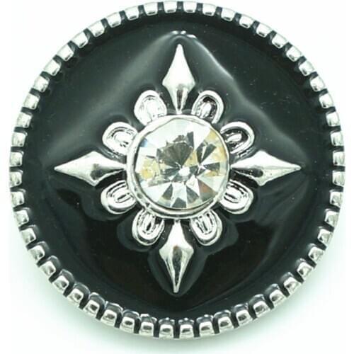 Fashion beauty Oil Crystal Star 18MM metal snap buttons fit DIY 18mm snap jewelry wholesale KZ3284
