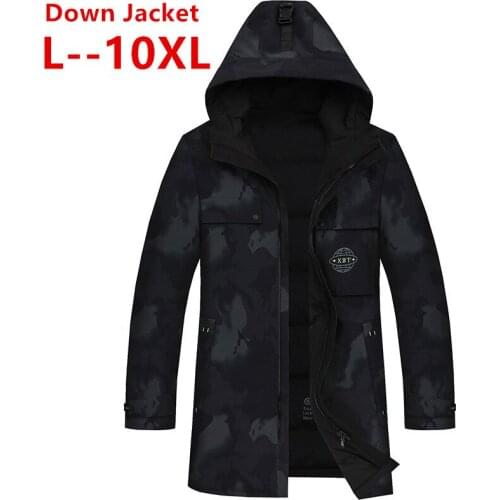 Plus big 10XL 8XL 6XL 5XL 2020 New Winter Mens Dow n Jacket Stylish Male Dow n Coat Thick Warm Man Clothing Brand Mens Apparel