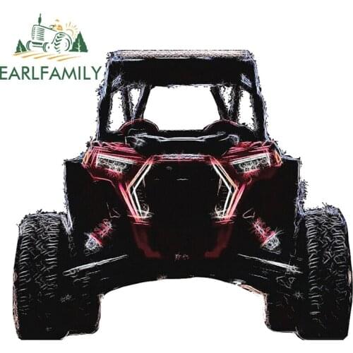 EARLFAMILY 13cm x 11.4cm for ATV Waterproof Decal Personality Air Conditioner Scratch-proof Car Stickers Vehicle Window Decor