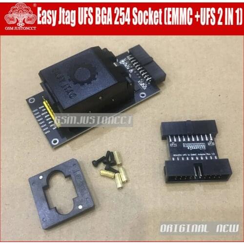 Latest Original UFS BGA 254 eMMC 254 2 in 1 Socket Adapter for Z3X Easy Jtag Plus Box