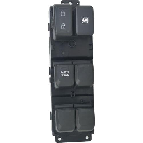 Window Switch Control Power Master Window Lock Switch Black Durable Practical for Kia K2 LHD 2011-2017