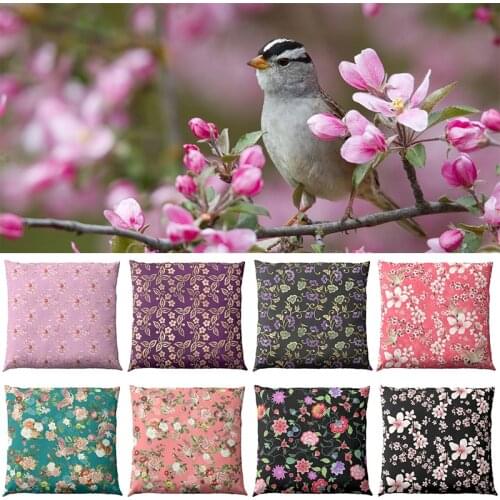 Flower Pillows Home Decorative Cushion Cojin Velvet Cushions Covers Boho Decor For Home Car Sofa Throw Cushions Case Almofadas