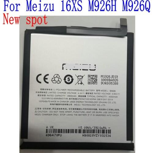New High Quality 4000mAh BA926 Battery For Meizu 16XS M926H M926Q Mobile Phone
