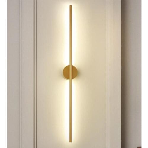 Modern Creative Simple LED Wall Lamp Nordic Minimalist Living Room Home Decor Sofa Background Wall Light Bedroom Bedside Lamps