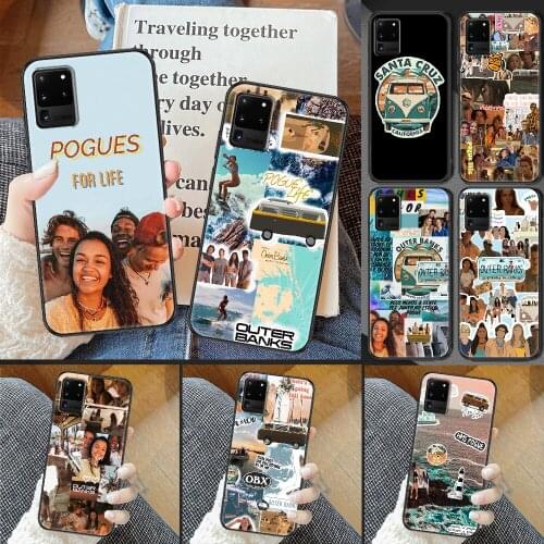 Pogue Life Outer Banks Phone case For Samsung Galaxy Note 4 8 9 10 20 S8 S9 S10 S10E S20 Plus UITRA Ultra black silicone bumper