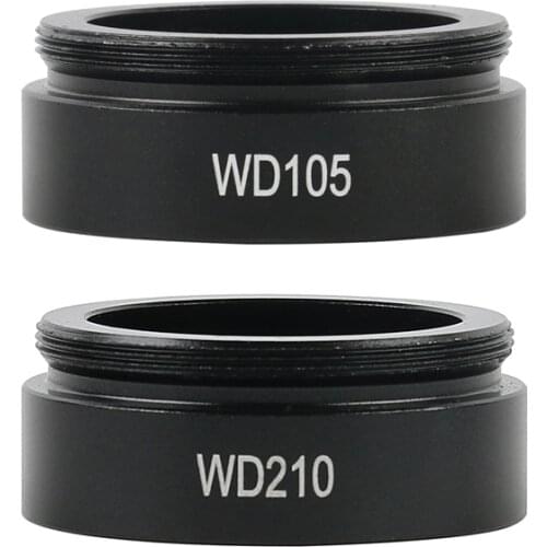 WD105/1X WD210/0.5X C-MOUNT Lens Industry Video Microscope Camera Barlow Auxiliary Objective Glass Lens