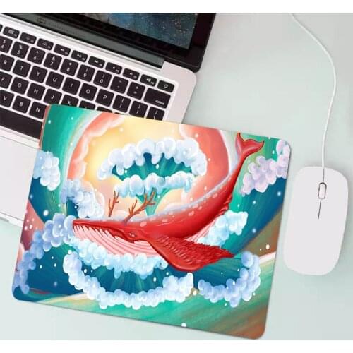 Japanese Wave Small Mouse Pad Gamer Computer Kawaii Mat Mousepad Desk 25x29 Mouse Mat Gaming Accessories Varmilo Keyboard Pads