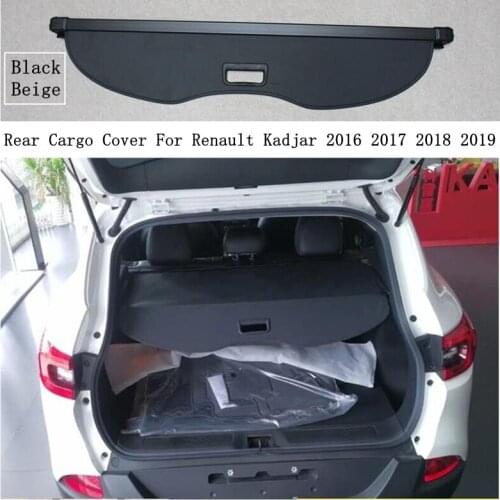 Rear Cargo Cover For Renault Kadjar 2016 2017 2018 2019 Privacy Trunk Screen Security Shield Shade Black Beige Auto Accessories