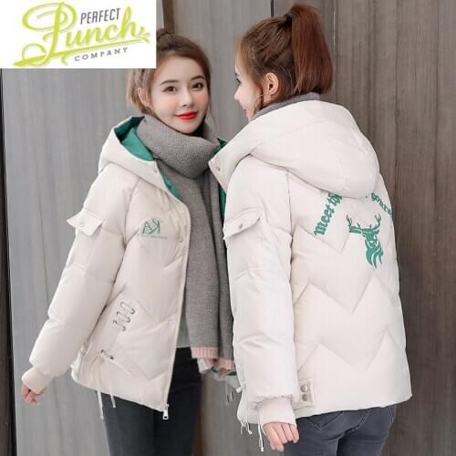 Winter Jacket Hooded Womens Coat Female Down Cotton Korean Woman Parkas 2021 Ladies Coats and Jackets Femme Veste LXR1228