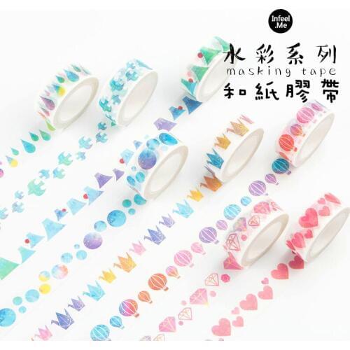 15mm*7M Natural Color washi tape DIY decorative scrapbooking planner masking tape adhesive tape kawaii stationery