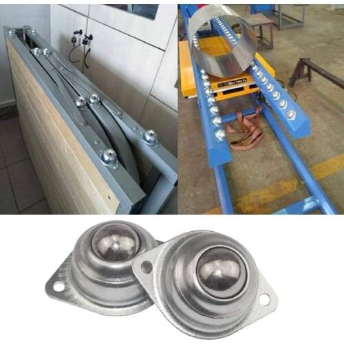 4pcs 1/2inch Ball Transfer Units Rotation Caster Flange Mounted Roller Bearings for Conveyor Transmission Furniture Wheelchair
