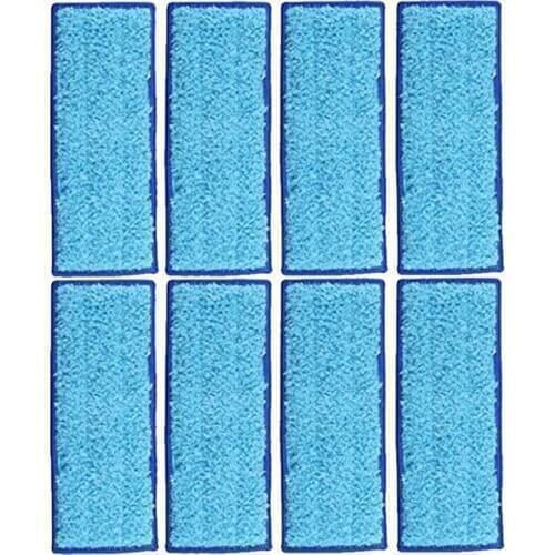 8 Pack Microfiber Wet Cloth Mopping Pads Washable Reusable Replacement for Irobot Braava Jet 240/241 Cleaner Robot