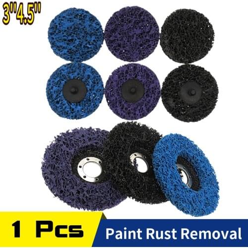 1 Pcs Abrasive Wheel Tools 75mm Or 115mm Cleaning Grinding Disc Paint Rust Removal for Angle Grinder Poly Strip Disc