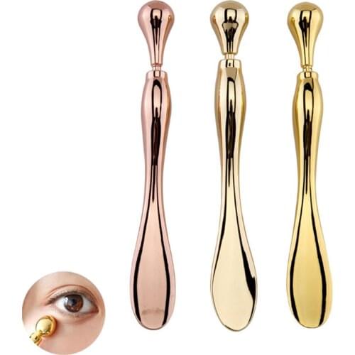 1PC Alloy Metal Eye Cream Applicator Eye Cream Mixing Spatula Scoop Anti Wrinkle Eye Massager Sticks Mask Spoon Skin Care Tools