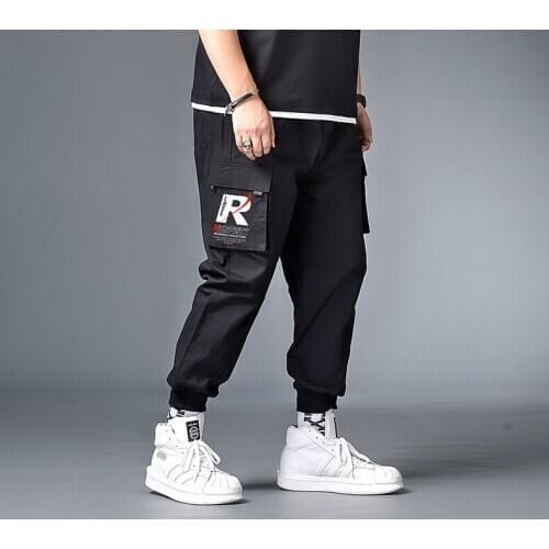 7XL 6XL 5XL XXXXL Plus Streetwear Black Harem Pants Men Elastic Waist Punk Pants Casual Slim Jogger Pants Men Hip Hop Trousers