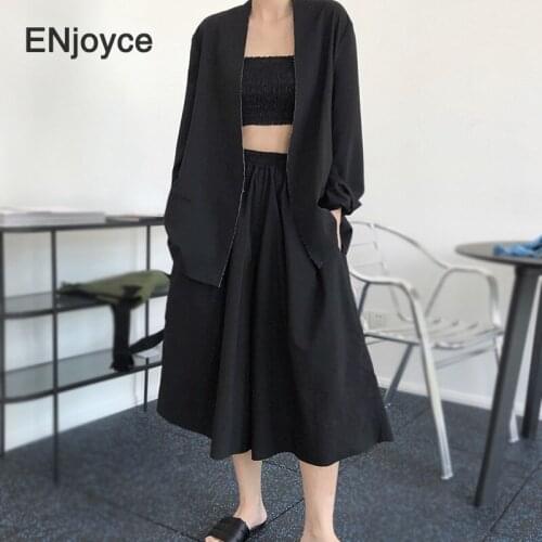 Japan Style Wide Leg Harem Pants Women Casual Long Fashion Thigh Circumference Elastic Waist Calf-Length Trousers Summer 2021
