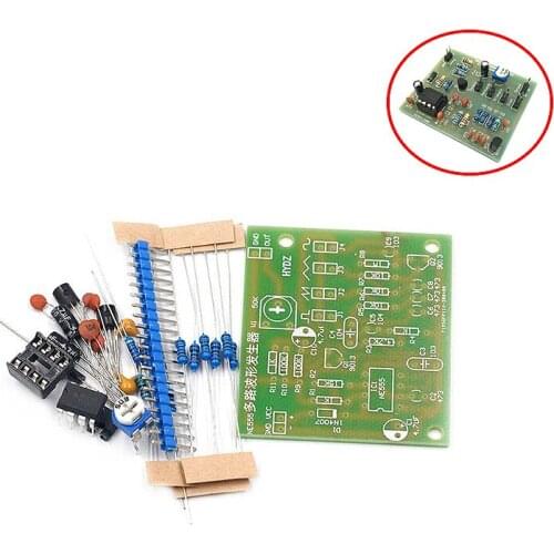 DC6-12V NE555 Pulse Generator Module Sine/Triangle/Square Wave generator multi-channel Waveform Signal Generator DIY Kit