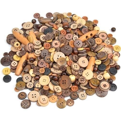 DIY Mixed Button Colored Resin Home Clothing Handicrafts Semi-Finished Products Sew Flatback Waterable Material Bag Decoration