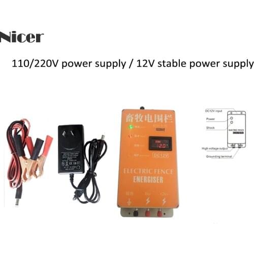 2021 Electric Fence For Animals Fence Energizer Charger High Voltage Pulse Controller Poultry Farm Electric Fence Insulators New