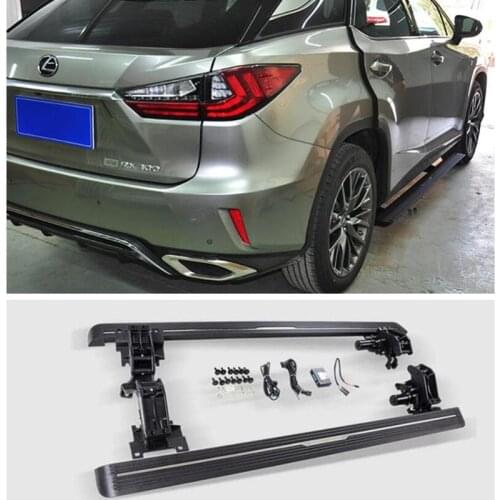 Electric Motor Automatic Switch Closed Running Boards For LEXUS RX200T RX300 RX450H 2016-2021 Side Step Bar Pedals Nerf Bars