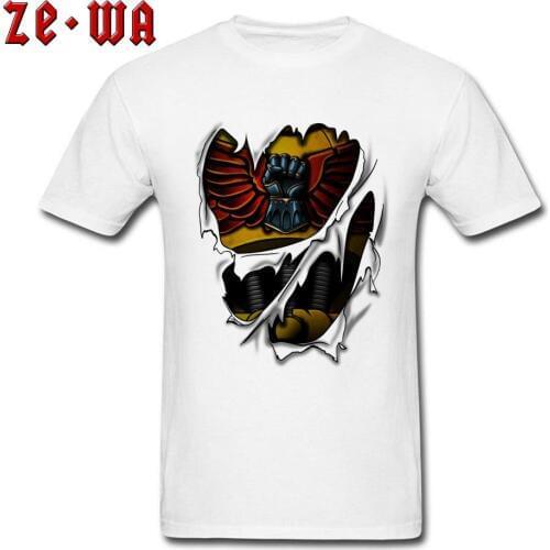 Punk Shirts Men T-shirt Imperial Fists Armor 3D T Shirts Unique Design Youth Clothes Male Cotton Tops Cartoon Tees Funky Tshirt