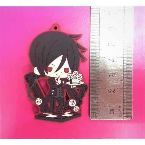 G568 Black Butler Anime keychain/mobile phone charms/strap Ciel Phantom hive Sebastian Joker Dagger Elizabeth Lizzy Snake
