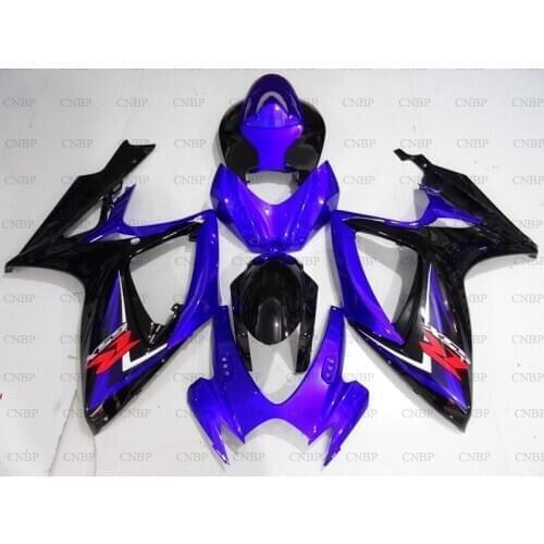 GSXR750 2006 - 2007 K6 Fairing Kits GSXR600 2006 Motorcycle Fairing GSXR 600 07 Blue Black Fairings