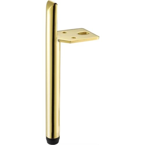 Pack of 2pcs) Gold Furniture Stand Legs Iron finish Cabinet Table Sofa Bed Luxury Style Feet H=200mm