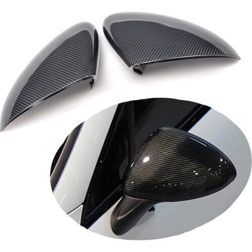 Carbon Fiber Mirror Cover For Porsche Cayenne 958 911 Macan 718 CAYMAN BOXSTER Carbon fiber side caps Add on Style Only LHD
